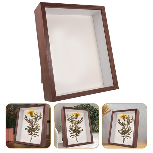 Wooden Dried Flower Photo Frame Plant Specimen Display Stand Decorative Frame