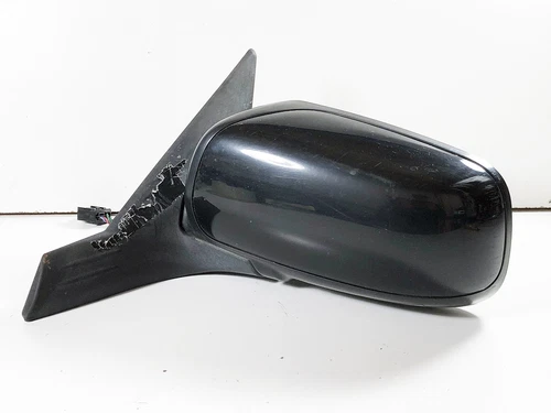 05-06 Saab 9-2X Left Driver Door Mirror & Glass Midnight Black Metallic OEM 