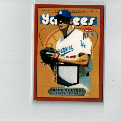 2004 Fleer Platinum Name Plates Player 07/80 Kevin Brown YANKEES