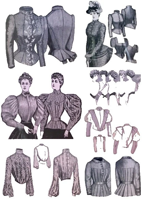 Moldes de Costura Fêmea Truly Victorian sem Cortes