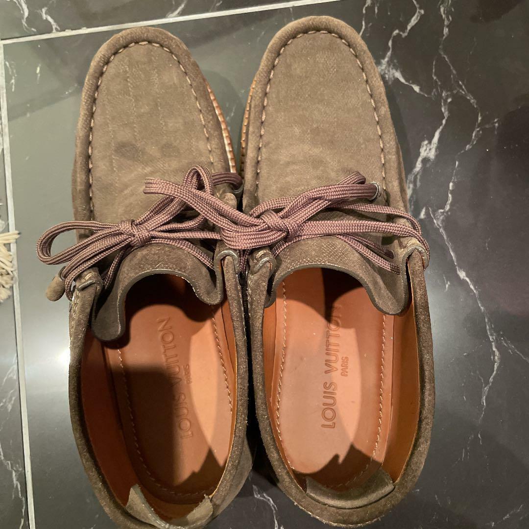 Louis Vuitton Damier Short Boots Suede 
