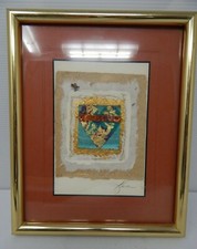 Kara Young Framed Handmade Art Card Signed Beautiful