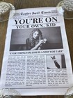Taylor Swift lyrics “You’re on your own, kid”” 12x18 vinyl canvas poster. H