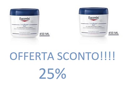 Eucerin Urea Repair Plus 5% Körperbalsam 450ml erleichtert trockene Haut für 48 Stunden 2 Stück
