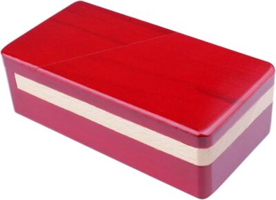 Impossible Puzzle Master Secret Opening Wooden Red Magic Box with Secret Drawer 