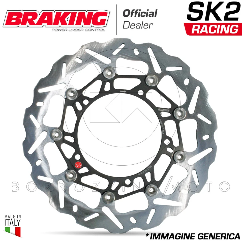 WK048L/R KIT DISCHI FRENO ANTERIORE BRAKING SK2 KAWASAKI ZX6R NINJA 636 2003-04 Foto 2 de 4