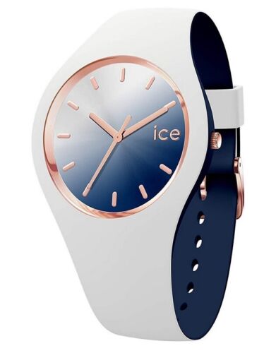 Ice-Watch ICE 017153 Duo chic White marine Small Damenuhr Uhr neu weiß blau K34