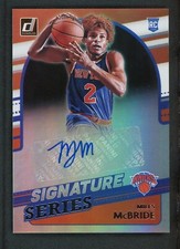 2021-22 MILES MCBRIDE AUTO PANINI DONRUSS SIGNATURE SERIES ROOKIE RC AUTOGRAPHS