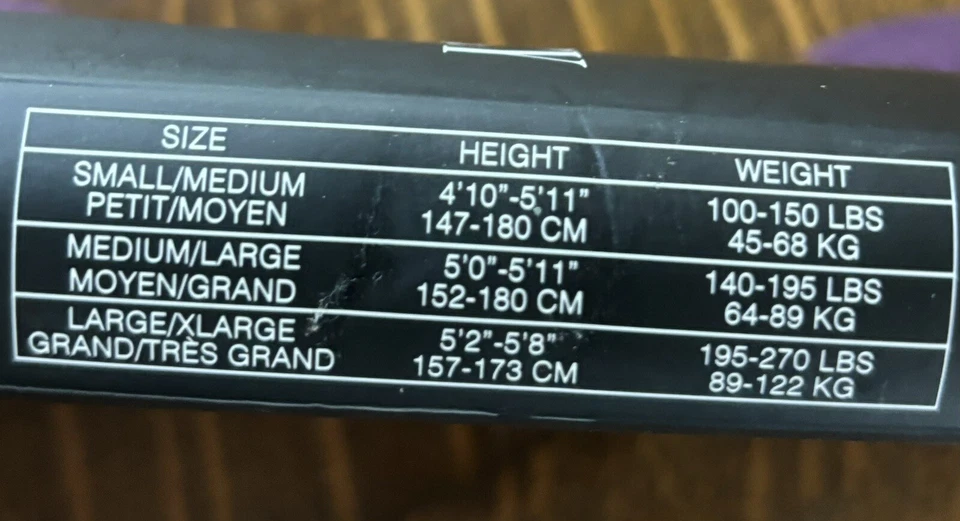 NWT Ellen Tracy Deep Purple Fleeced Tights Med/Lg - Image 4 of 4