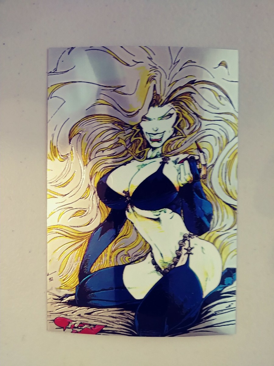 LADY DEATH - Sex Appeal MEGA CHROMIUM CARD #2 (CHAOS, 1997) | eBay