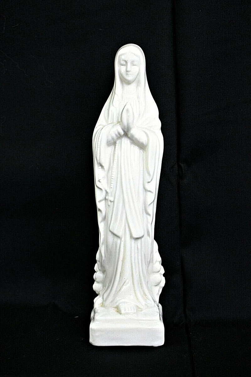 Estatua De La Virgen María En Resina - Figura Religiosa Católica Bendecida, 22.4cm, Pintada A Mano, Ideal Para Hogar O Iglesia