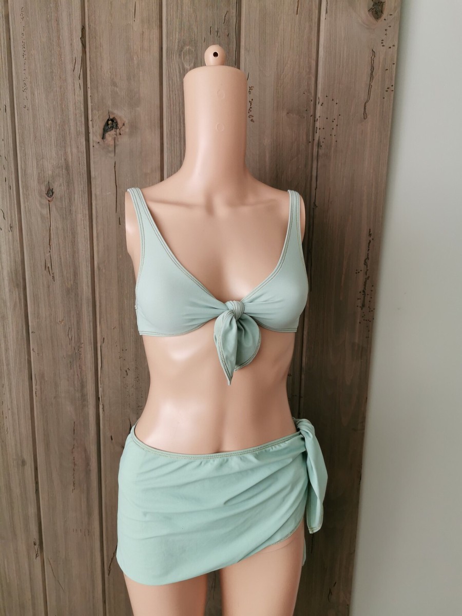 CHANEL vintage BIKINI top and bottom sz36 and cover up as a