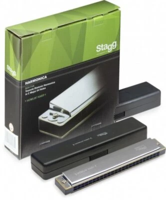 Stagg Howlin 24 hole Harp Tremolo Diatonic Harmonica in C major BJH-T48