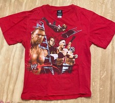 Triple H John Cena WWE VINTAGE Wrestling Shirt YOUTH 10/12