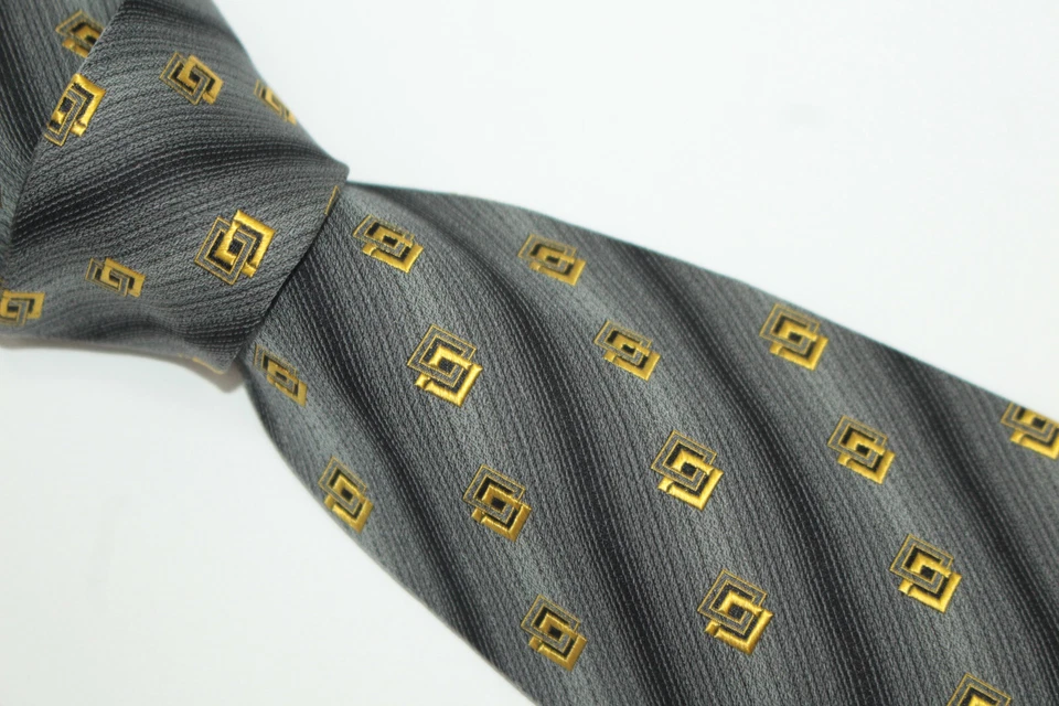 Corbata de seda URBANO DELLA SCALA Hecha en Italia F67793 Foto 3 de 4