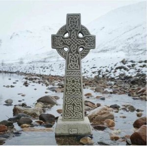 Celtic Cross Large Statue | Reconstituted Stone British Concrete Garden