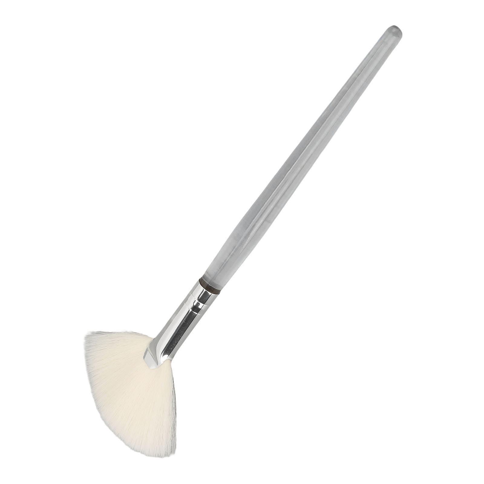 Face Mask Fan Brush Transparent Handle Cosmetic Flat Facial Brush CMM
