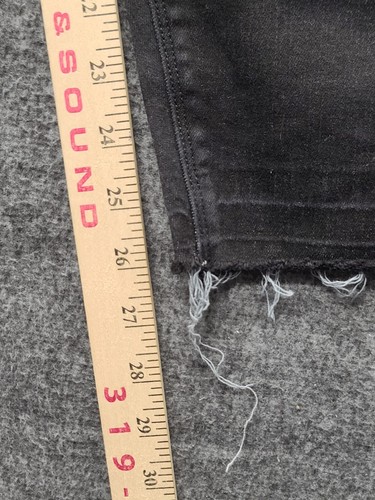 Spanx Jeans Womens M Skinny Fit Shapewear Ankle High Rise Mom Distressed Black - Picture 5 of 13
