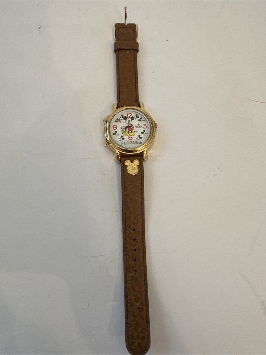 Vintage Disney MICKEY MOUSE MUSICAL Watch LORUS, Not Tested