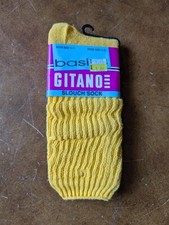 NEW Vintage Gitano Slouch Socks Women  s Sz 9-11 White NOS Vtg Made In USA 1992