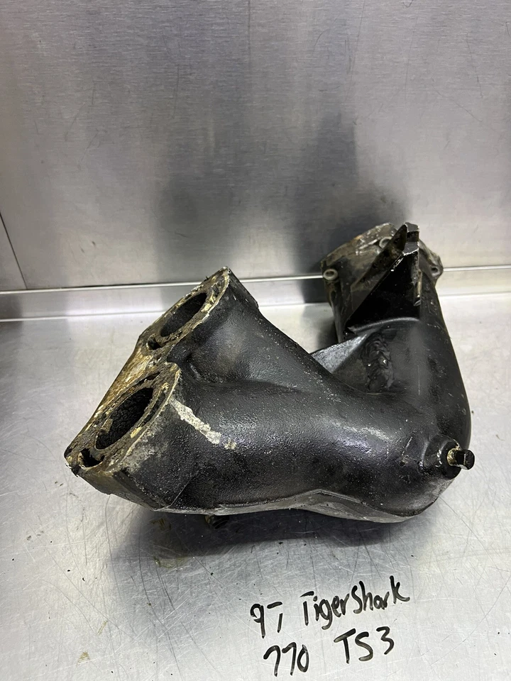 TigerShark Daytona 770 1996-1997 colector de escape silenciador tubo cabezal agua dulce Foto 4 de 4