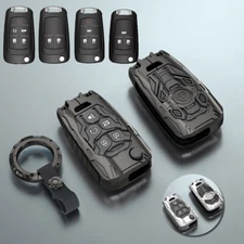 Metal Car Key Case Shell Remote Fob Cover For Buick Chevrolet GMC 2/3/4/5 Button