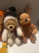 NWT Vintage Lot Of Disney Store Winnie The Pooh And Friends Plush Mini Bean Bag