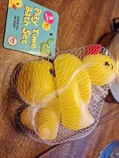 Jacent Ocean Splash Play Time Bath Set Yellow Duckys 3 Pack 8 Months NIP