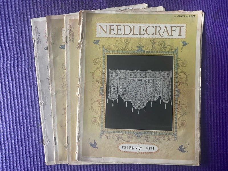 Vintage Lot of (4) Needlecraft For 1921