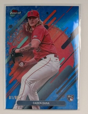 2025 Topps Finest - Rare Caden Dana #202 Rare Blue Refractor /99 (RC)