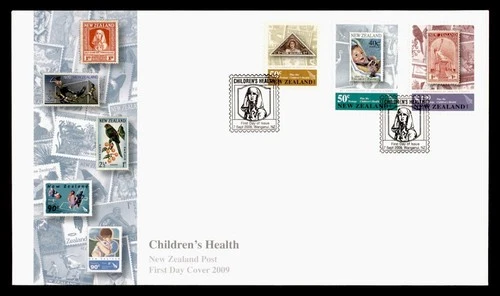 DR WHO 2009 NEW ZEALAND FDC HEALTH STAMP ANIV COMBO $1 M79702