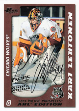 2003 Pacific Prospects AHL Edition /500 Kari Lehtonen #13 Rookie Auto RC