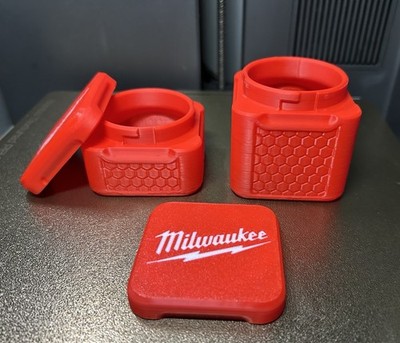 Milwaukee Container   Locking Screw & Parts Storage Box 3D Printed for Tools