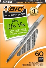 Round Stic Xtra Life Ballpoint Pen, Ultra Long Lasting and Consistent Ink Flow