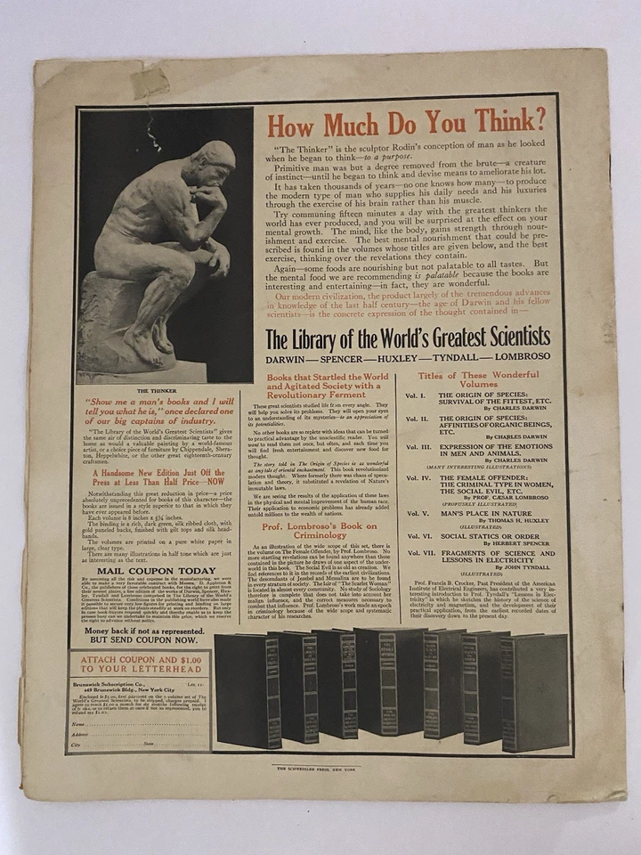 Lot of 7 Leslie’s Wk Illustrated NP 1915 WWI Era –Nov & Dec Iss–Historic Covers - Image 2 of 4