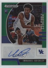 2020 Panini Prizm Draft Picks Prospect Green Immanuel Quickley #PA-IQ Auto 7sd