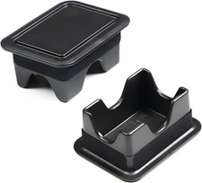 2 Pack Black Stake Pocket Covers For 2019-2025 Dodge Ram 1500 2500 Truck Bed