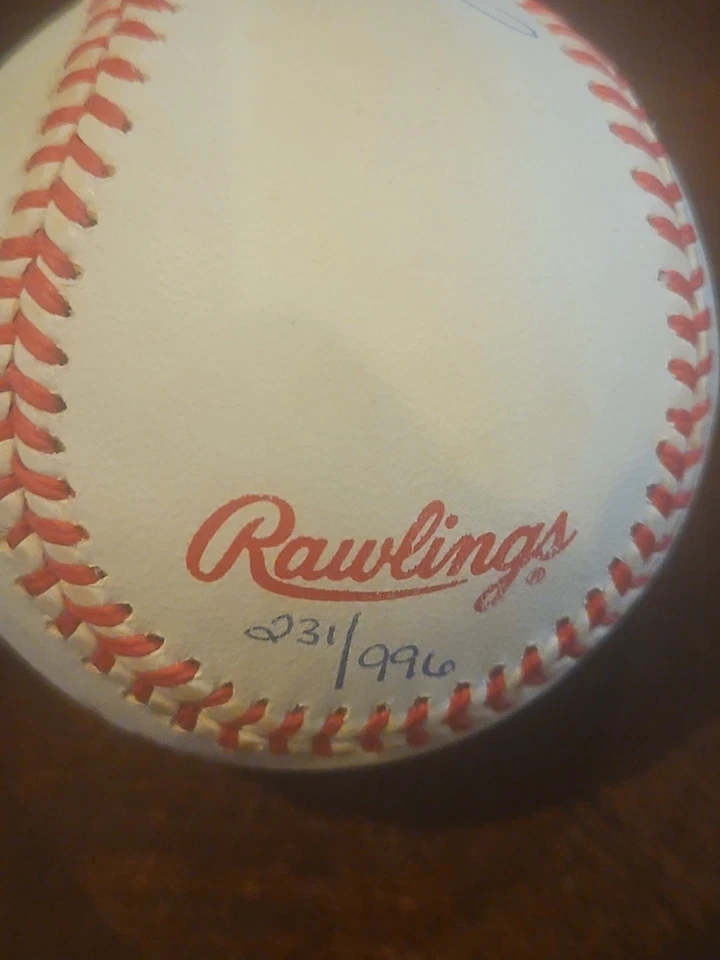 john wetteland signed world series baseball ws 1996 mvp 96 autographed yankees - Image 2 of 3