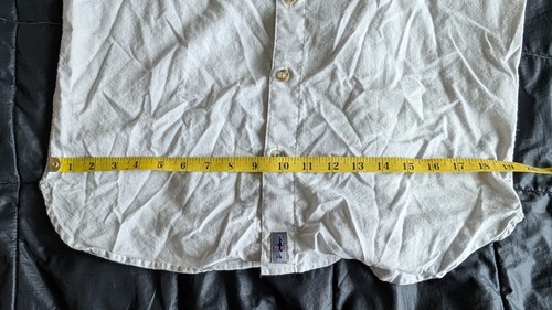 Men's Patagonia Cotton Hemp Shirt Size S Button Up Long Sleeve Tan Light - Picture 6 of 11