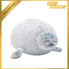 Seal Plush Pillow, Soft Cotton Stuffed Animal Toy, 15.7 Inches, Kids Bed Sofa