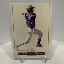 Charlie Condon 2025 Panini Three And Two Blank Slate SSP Case Hit MLB Rockies