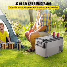 12V Car Refrigerator 37QT Dual Zone -4 F APP Control 110V Portable