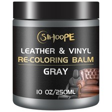 Gray Leather Recoloring Balm, Leather Repair Kit for Furniture,Leather Dye Co...