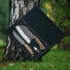 Gift Box 08 Outdoor Kitchen Knife Set in Premium Wooden Gift Box