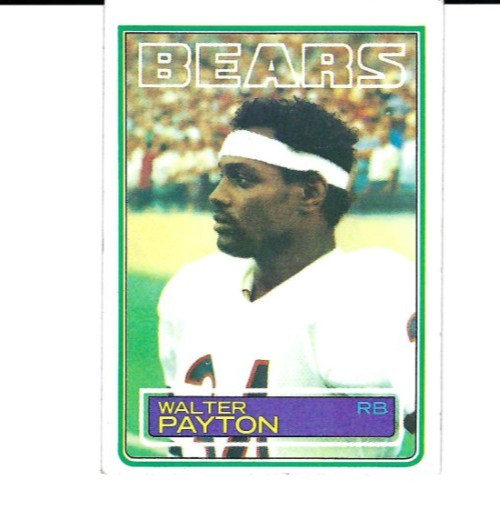 Walter Payton 1983 Topps #36 Bears HOF