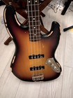 Vintage Icon Series V74 Distressed Fretless Bass - Sunset Sunburst - Open Box