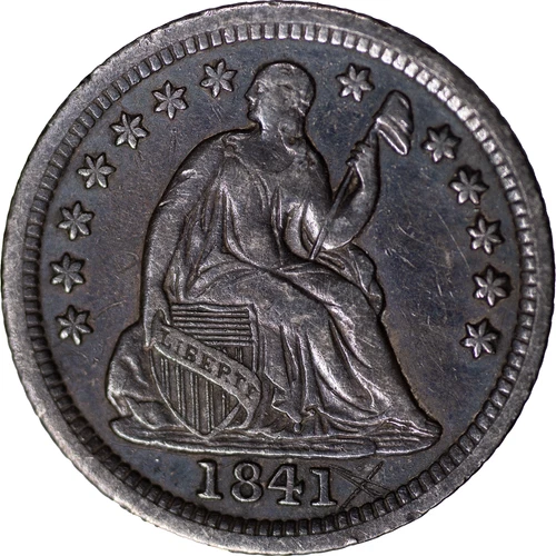 1841 5c Seated Liberty Half Dime ~ XF Details