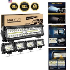 12 Inch Led Light Bar And 4pcs 4 Inch Led Pod Lights 54000lm Led Fogdriving... 12 Inch Led Light Bar And 4pcs 4 Inch Led Pod Lights 54000lm Led Fogdriving...