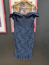 AX Paris Strappy Frill Hem Lace Dress BNWT Size 16