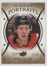 2018-19 Upper Deck UD Portraits Rookies Gold Foil 51/99 Spencer Foo #P-94 0dg
